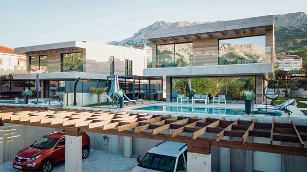A heated pool