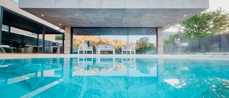 Una piscina climatizada