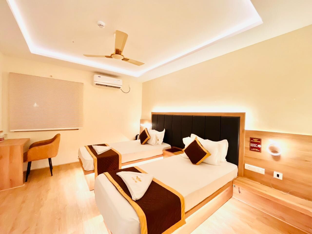 Executive kamer, 2 eenpersoonsbedden | Een kluis op de kamer, gratis wifi, beddengoed