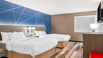 Habitación estándar, 2 camas Queen size, para no fumadores | Ropa de cama de alta calidad y camas con efecto memoria