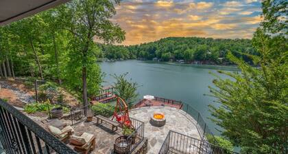 M & M Rockhouse | Pet-Friendly Lake Cottage on Lake Lure with Private Lake Access and Fire Pit