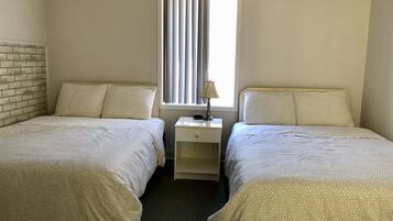 Premium bedding, down duvets, soundproofing, free WiFi