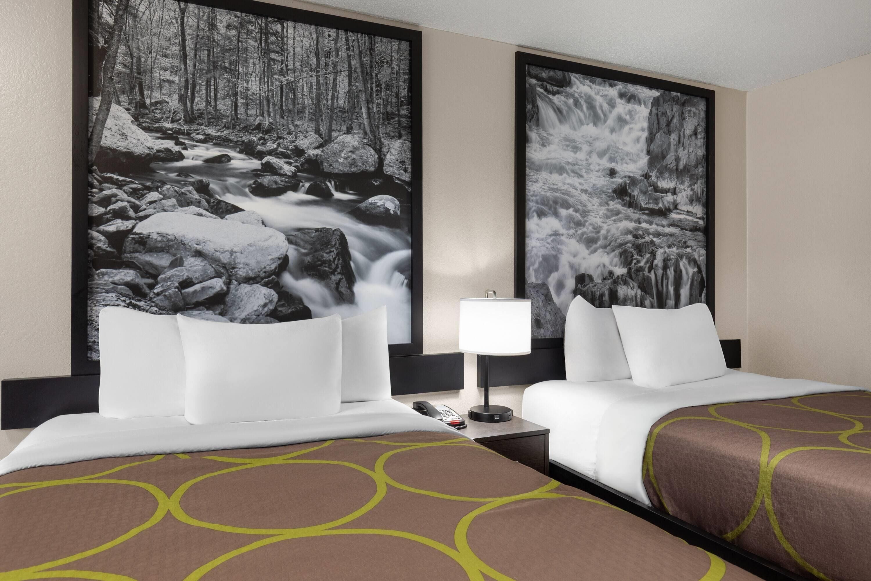 Chambre, 2 lits doubles, non-fumeur | Bureau, fer et planche à repasser, accès au Wi-Fi (inclus)