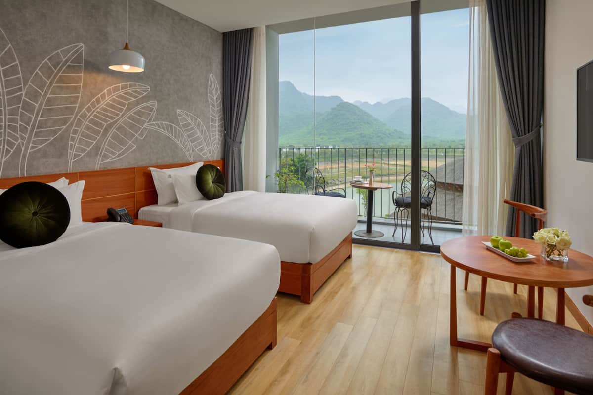 1 kamar tidur, seprai premium, minibar, dan brankas
