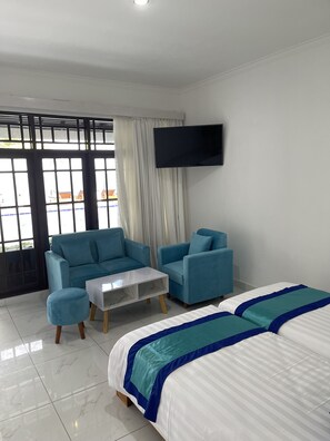 Premium Double Room, 1 King Bed, Ocean View - Beach Club Lombok by Bale Solah (Senggigi)