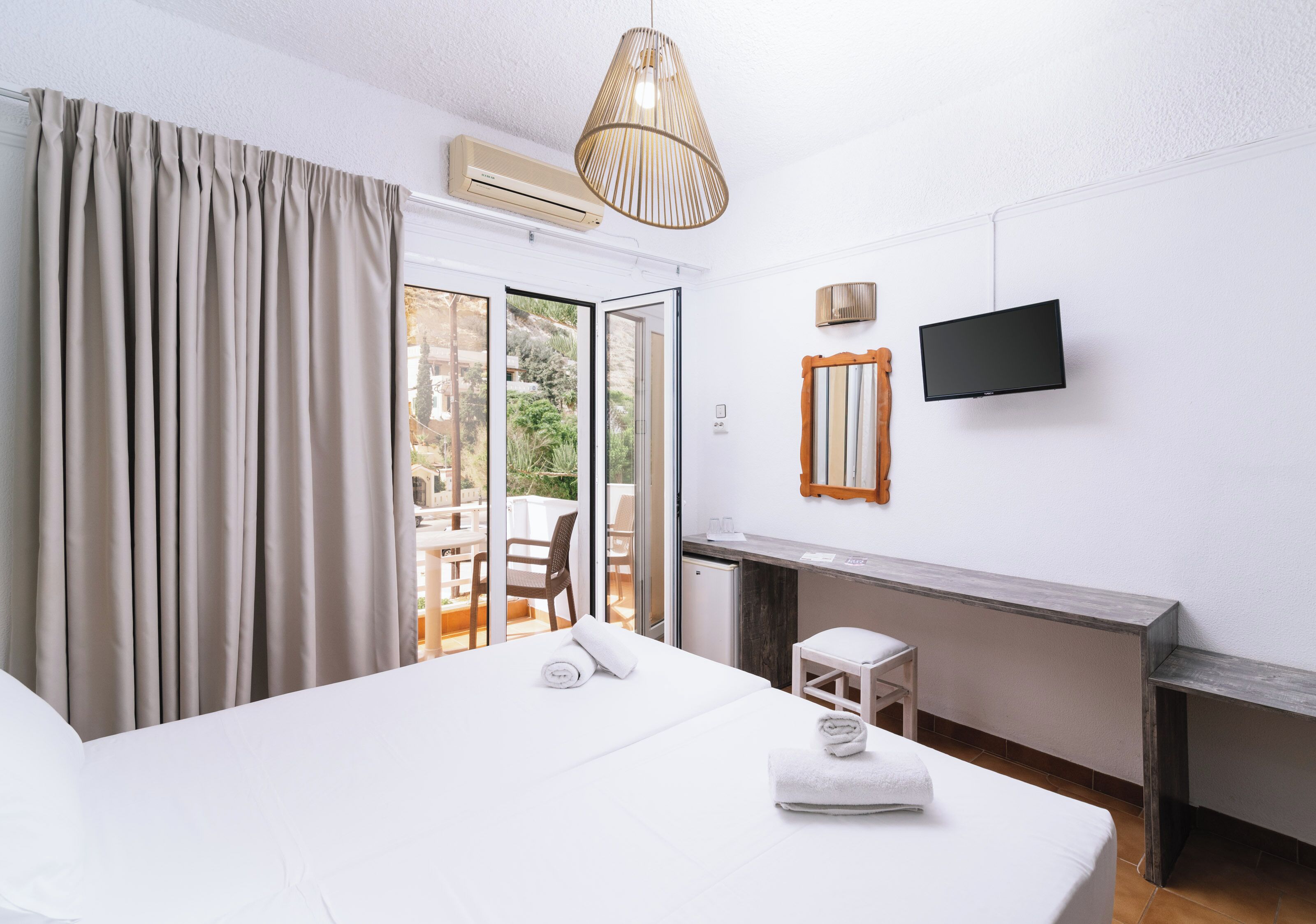 Habitació doble o amb dos llits individuals clàssica | Roba de llit d'alta qualitat i matalassos de la marca Select Comfort 