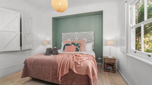 2 多间卧室、熨斗/熨衣板、免费 WiFi、床单