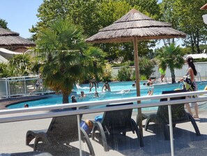 屋外プール、温水プール