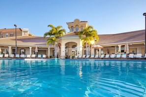 Outdoor pool - Mid Century Modern Penthouse Resort Condo (Orlando)