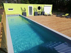 Outdoor pool - THE CABIN IN AN IDYLLIC SETTING IN THE HEART OF NATURE (Châteauneuf-sur-Isère)