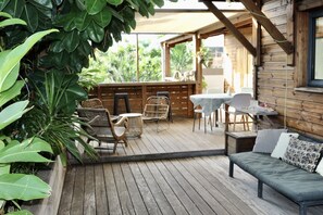 Terrace/patio - Carpenter's house *** - Near town and lagoon - Saint Leu (Saint-Leu)