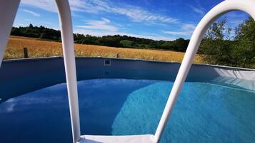 Piscine extérieure, piscine chauffée