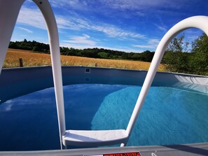 Piscine extérieure, piscine chauffée