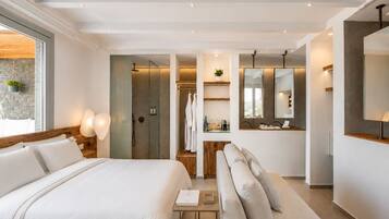 Premium bedding, memory-foam beds, minibar, desk