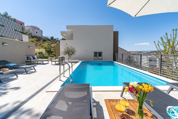 A heated pool