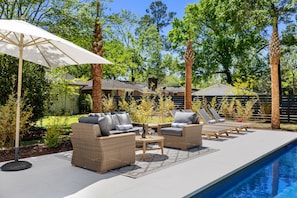 Et oppvarmet basseng