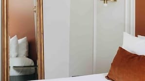 1 室のベッドルーム、アイロン / アイロン台、WiFi、ベッドシーツ