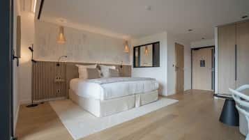 1 habitación y ropa de cama de alta calidad
