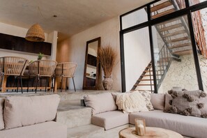 Smart TV - Round Jungle Boho Villa /Private Pool/ 100Mbs (Tulum)