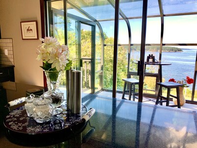 Ocean-view villa, close to the airport and ferry. Perfect for family vacations.