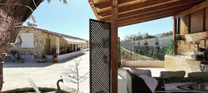 Apartment | Balcony - Ecological Studio Flat in Kalyvia Thorikou, Greece (Saronikos)