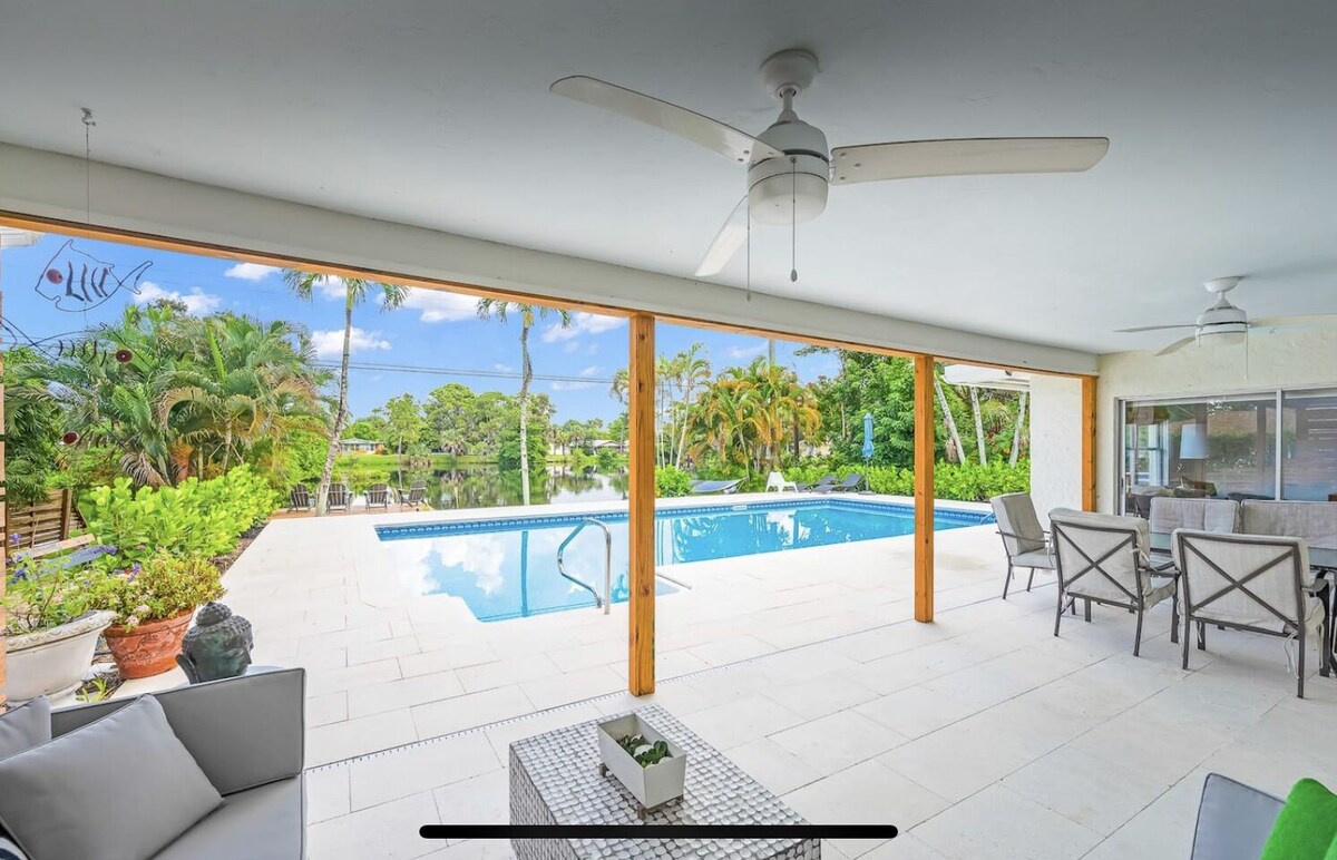 Photo 15 of Private Home on a Lake With Your own Private Pool and Dock! Walk to the beach!