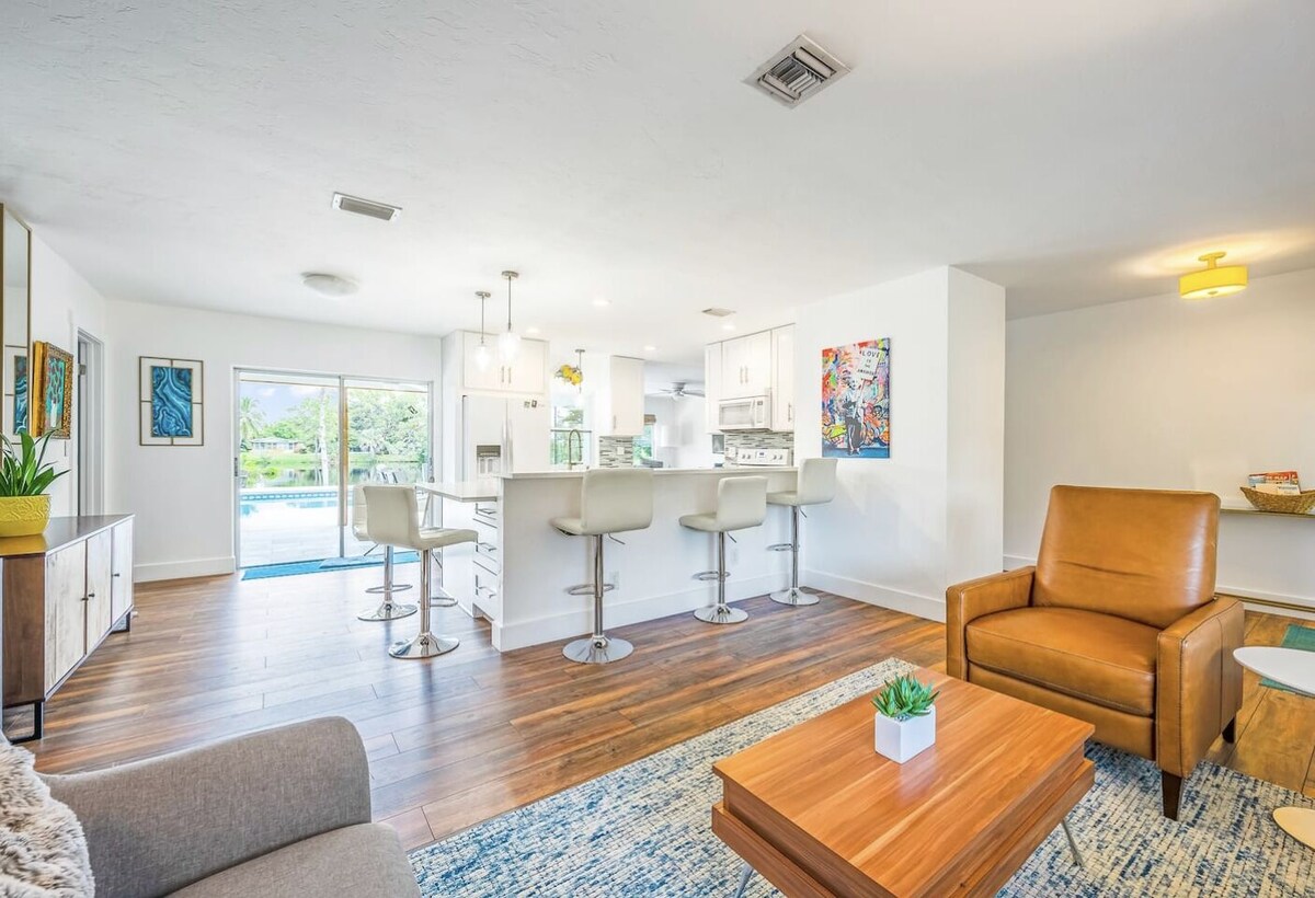 Photo 3 of Private Home on a Lake With Your own Private Pool and Dock! Walk to the beach!