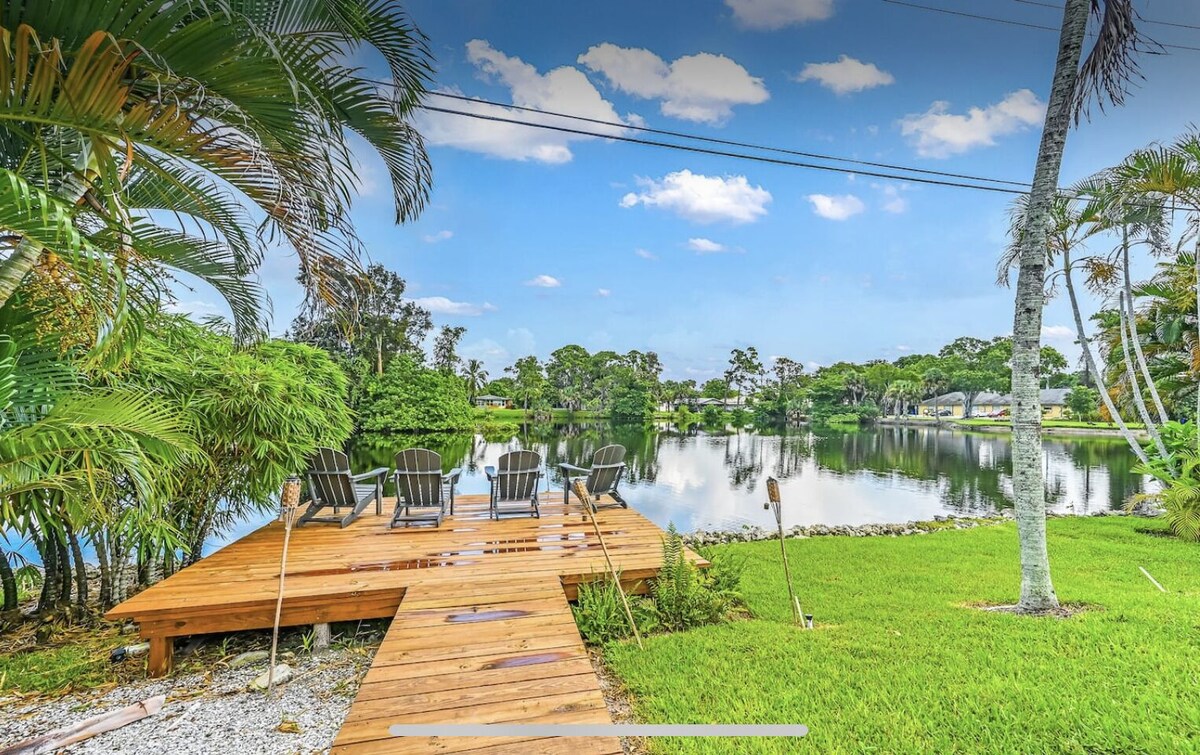 Photo 16 of Private Home on a Lake With Your own Private Pool and Dock! Walk to the beach!