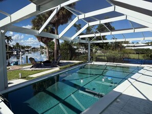 A heated pool