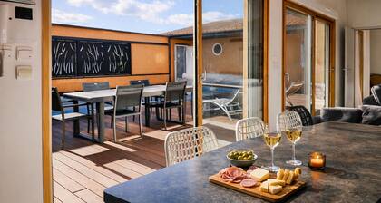 Family villa with pool – 6 guests