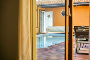 Una piscina riscaldata