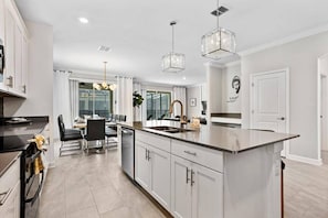 Microwave, dishwasher, highchair