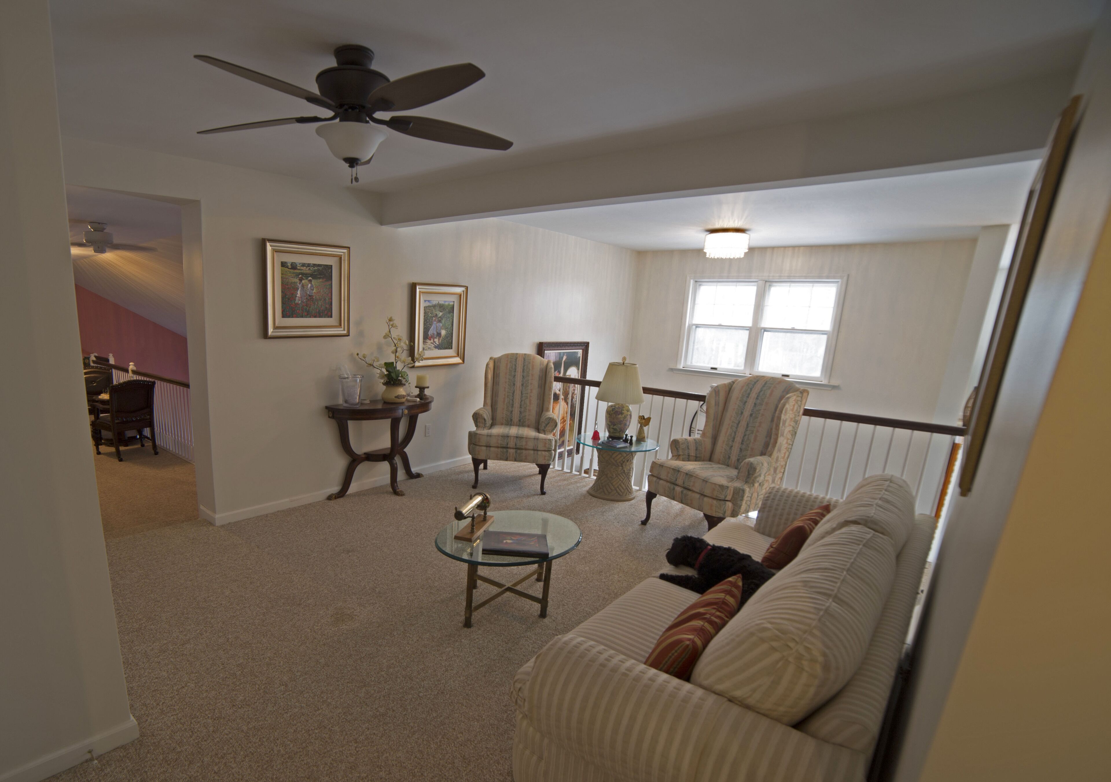 Smart TV, fireplace, video games, DVD player