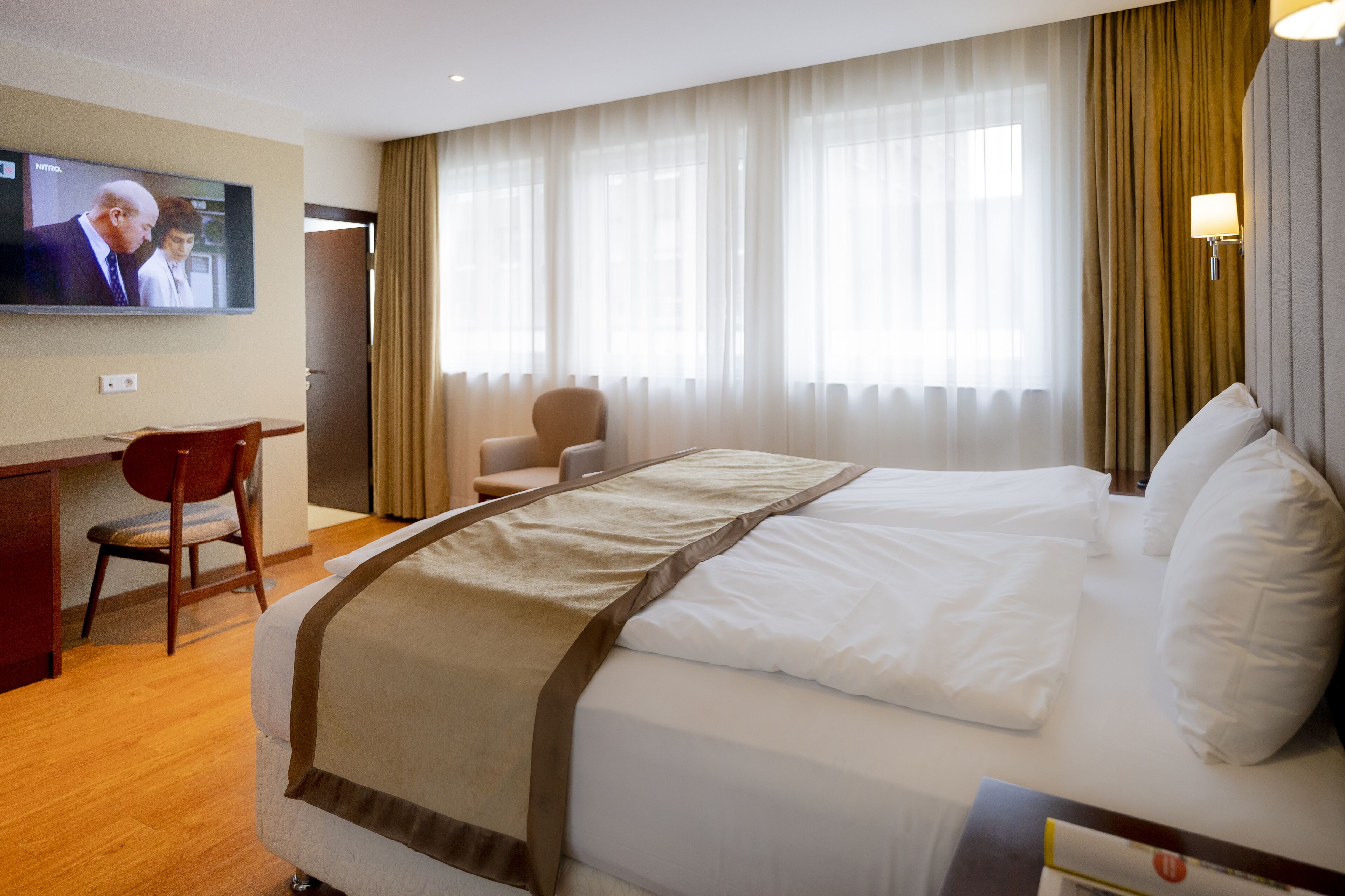 comfort double room | select comfort beds, in-room safe, desk, laptop workspace