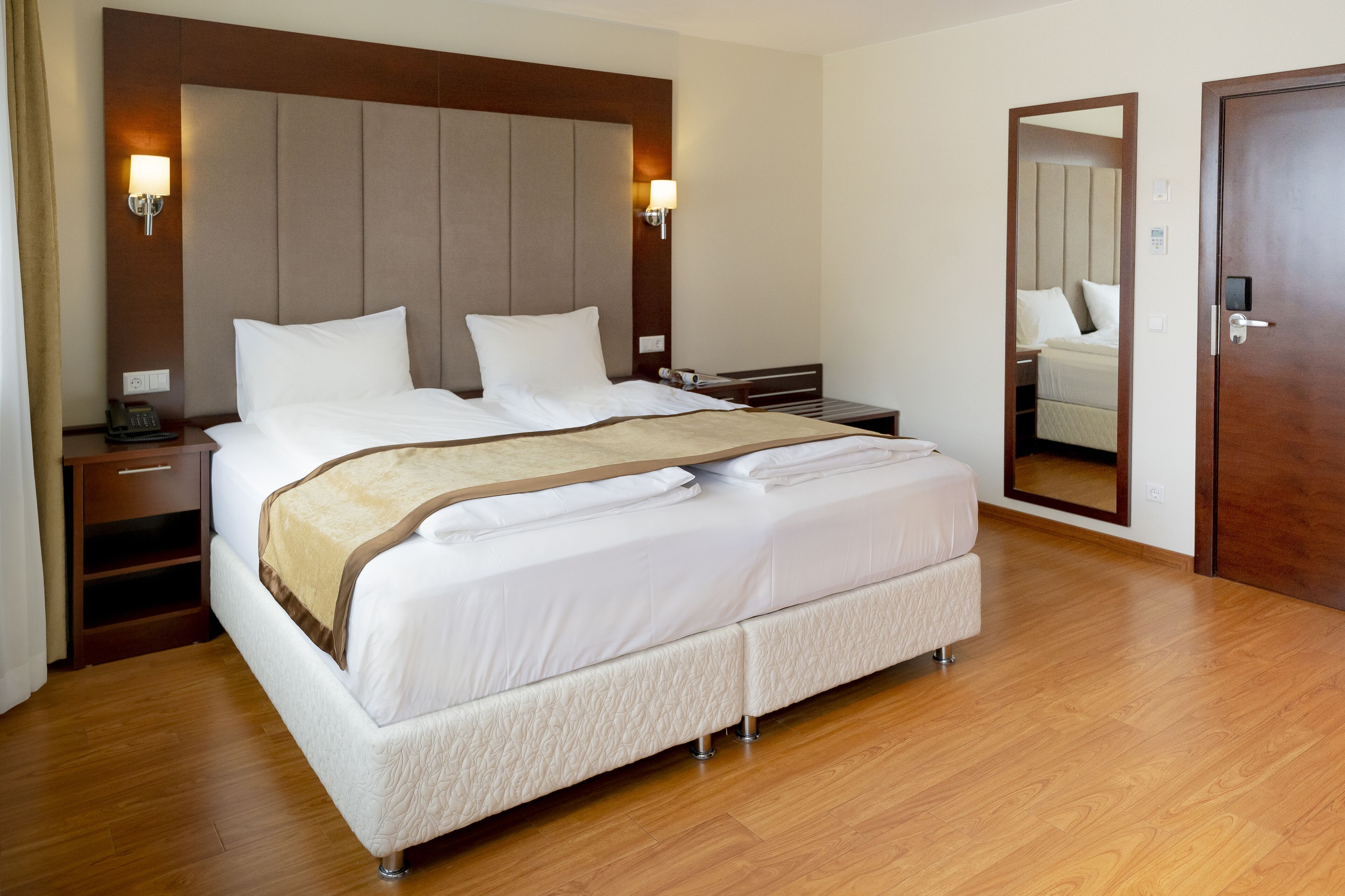 comfort double room | select comfort beds, in-room safe, desk, laptop workspace