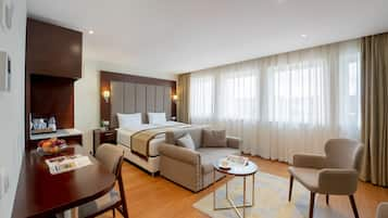 Luxury Triple Room | Select Comfort beds, in-room safe, desk, laptop workspace