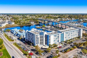 Exterior - Dreamy getaway on the marina with water views, balcony, & shared pool & hot tub (North Myrtle Beach)