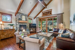 TV, fireplace, table tennis