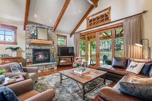 TV, fireplace, table tennis