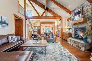 TV, fireplace, ping pong