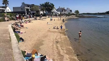 Vlak bij het strand