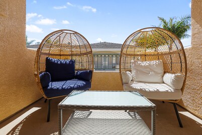 Dog-friendly home near beach with fireplace, grill, yard, & W/D