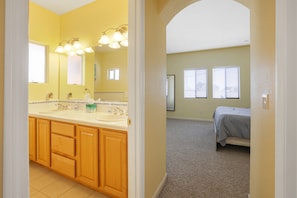 Hair dryer, towels