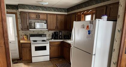 Lake Cottage with Great View and 100' Beachfront; Pontoon boat available.