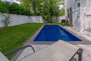 A heated pool - Dog Friendly Downtown Rehoboth Beach Brand New Home w/ Private Pool & Rec Room (Rehoboth Beach)