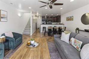 Smart TV, fireplace, DVD player, table tennis