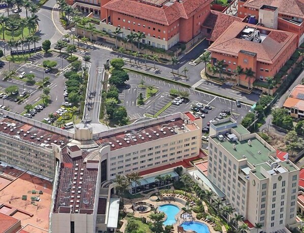 Aerial view - Modern 2br/1.5ba Apt w/ AC & Great Location. #A (Pozos, Santa Ana)