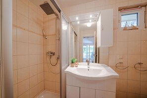 Shower, hair dryer