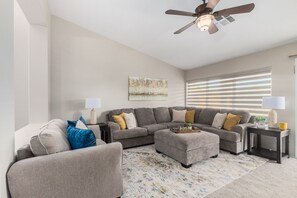 TV, books, music library, stereo - Refreshing Gilbert Pool Home! Sleeps 8! Family Fun! Disc. Avail. (Gilbert)