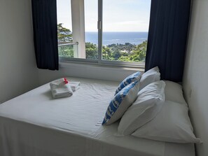 2 bedrooms, in-room safe, iron/ironing board, travel crib